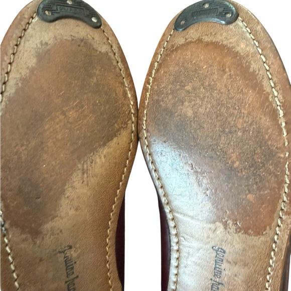 Vintage Dexter Men’s Burgundy Penny Loafers Size 10 1/2 D Leather Made in USA - Picture 5 of 8